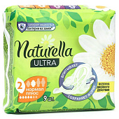 Гигиенические прокладки NATURELLA Ultra ароматиз Camomile Normal Plus Single 9шт ПрКор