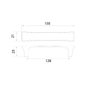 Ручка-скоба мебельная Trodos "ZY-875" 128мм, хром Ручка-скоба мебельная Trodos "ZY-875" 128мм, хром