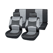  Чехлы сиденья SKYWAY Forward-12, полиэстер,сетка, 11 предметов, черный, серый 
