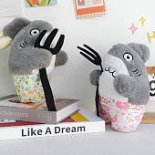 Мягкая игрушка Shark with fork, mix, 23 см, 107-21 Мягкая игрушка Shark with fork, mix, 23 см, 107-21