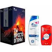  Подарочный набор HEAD & SHOULDERS Шампунь против перхоти Основ уход 400мл+ OS Твердый дезодорант Whitewater 50мл 