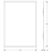 Зеркало Прямоугольник 50х70 с фацетом Континент Зеркало Прямоугольник 50х70 с фацетом Континент