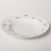  Тарелка глубокая 23 см Thun Bernadotte, декор "Синие мелкие цветы" БЕР0125 