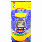 Наполнитель Сибирская Кошка Супер комкующийся 5 л