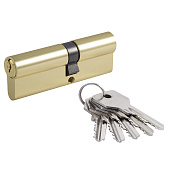  Цилиндр ключ/ключ МЦ-ECO-STD-Z-Л-90 (50-40) (латунь/золото) Нора-М 