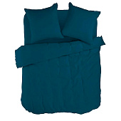  КПБ семейный перкаль Актив "Wenge" (50х70) рис. 86161-10 Ocean 