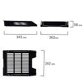 Лоток горизонтальный для бумаг BRAUBERG "Office-Expert", А4 (343х262х58 мм), сетчатый черный, 238015 Лоток горизонтальный для бумаг BRAUBERG "Office-Expert", А4 (343х262х58 мм), сетчатый черный, 238015