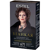 Краска для волос ESTEL ВЕЛИКАЯ 6/71 тёмно-русый коричнево-пепельный Арт.EV6/71 Краска для волос ESTEL ВЕЛИКАЯ 6/71 тёмно-русый коричнево-пепельный Арт.EV6/71