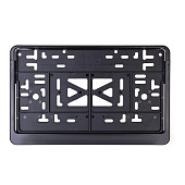  Рамка для номера пластм 290х170 ГОСТ с защелкой SKYWAY черная без надписи 1 шт 