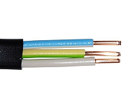Кабель ВВГпнг(A)-LS 3x2.5мм (бухта 5м) ГОСТ Кабель ВВГпнг(A)-LS 3x2.5мм (бухта 5м) ГОСТ