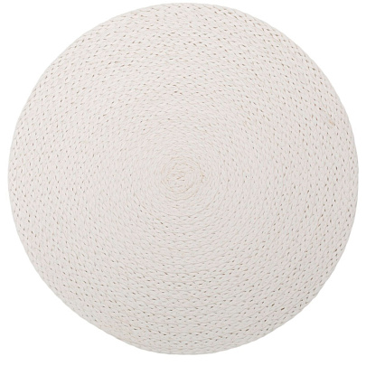  Сервировочная салфетка WHITEWEAVE плетеная, белая 38см DMP03 