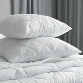 Подушка 50х70 Стеганая Бамбуковое волокно Comfort Белый