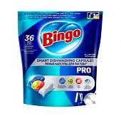 Капсулы для посудомоечных машин Bingo PRO 36 шт Арт.5100694 Капсулы для посудомоечных машин Bingo PRO 36 шт Арт.5100694