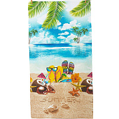  Полотенце пляжное Отпуск, 75х150 см, вафля 