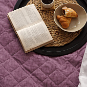 Покрывало 120х210 стеганое Традиция поплин орхидея текстура 2327 Покрывало 120х210 стеганое Традиция поплин орхидея текстура 2327