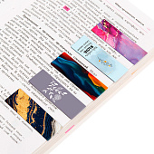 Закладки для книг магнитные FUNSTER "ABSTRACTION", 6 штук, 60x20 мм, микс, 5 дизайнов, 116653