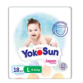  Подгузники-трусики YOKOSUN (9-14 кг) L 18шт 7054 