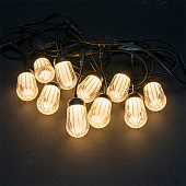 Электрогирлянда уличная Лампочки IP65 (тепл.бел) Funray Электрогирлянда уличная Лампочки IP65 (тепл.бел) Funray