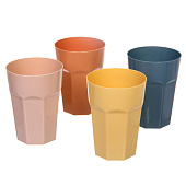  Набор стаканов, пластиковый 400мл "Пикник", микс 345-252 