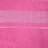  Полотенце 70х130 махровое МАРСЕЛЬ 350гр./м2, розовый 