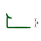  Профиль внутренний  8мм 2,5м "Деконика" 001-0 Белый 