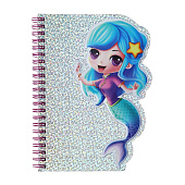  Блокнот фигурный 48 листов, А6 , линия, на гребне, Зверушки, микс, 9630210 