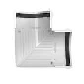 Угол желоба 90° ПВХ D125/82 белый /Технониколь Угол желоба 90° ПВХ D125/82 белый /Технониколь