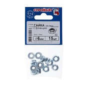 Гайка с фланцем DIN 6923 М6, 15шт, цинк Гайка с фланцем DIN 6923 М6, 15шт, цинк