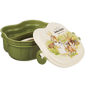 Ланчбокс квадратный, тарелка, ложка-вилка 16,5х12 см "Зайчата" 829-143 Ланчбокс квадратный, тарелка, ложка-вилка 16,5х12 см "Зайчата" 829-143