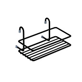 Полка малая короткая, черный матовый, MX-061 BL Полка малая короткая, черный матовый, MX-061 BL