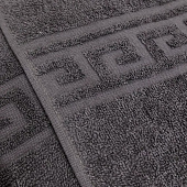 Полотенце 40х70 махровое греческая кайма, черный Полотенце 40х70 махровое греческая кайма, черный