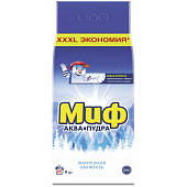  Стиральный порошок для белого Миф Автомат 3 в 1 Морозная свежесть 9кг 