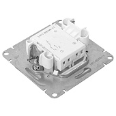 Выключатель встраиваемый проходной 1 клавиша, цвет алюминий, EKF Эпика Выключатель встраиваемый проходной 1 клавиша, цвет алюминий, EKF Эпика