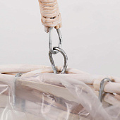  Кашпо «Цветы», с ручкой, бежевое, 24х15х9/15 см 3332202 