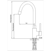 Смеситель для кухни белый однорычажный РС-К 5655-04 Rusant RK564614-0 Смеситель для кухни белый однорычажный РС-К 5655-04 Rusant RK564614-0