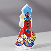  Сувенир Кукла с балалайкой, 12 см, керамика, 4748724 