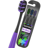  Набор зубных щеток BIOMED BLACK 3шт 