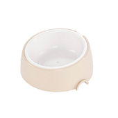 Миска для кошек и собак Альта (ALTA) с наклоном 0,3л бежевая М8903