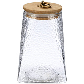 Банка стеклянная с бамбуковой крышкой, 750 мл Linea CIOTTOLO 93-HO-CI-01-750 Банка стеклянная с бамбуковой крышкой, 750 мл Linea CIOTTOLO 93-HO-CI-01-750