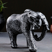 Фигура Слон африканский серебро, 18х7х13 см 3928139 Фигура Слон африканский серебро, 18х7х13 см 3928139