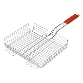  Решетка гриль Maclay, хромированная сталь, 56x31x26 см, глубина 6 см 5080480 