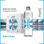  Вода минеральная природная столовая питьевая KOL (КЁЛЬ) негазированная, ст. 0,5 л 