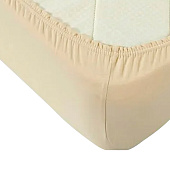  Простыня на резинке 160х200х20 цвет сливочно молочный арт. 4073 