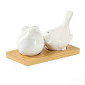 Набор фарфоровый для специй BellaTenero «Воробушки», 2 предмета, белый 9213636 Набор фарфоровый для специй BellaTenero «Воробушки», 2 предмета, белый 9213636