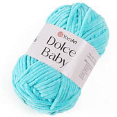  Пряжа Dolce Baby, микрополиэстер, 85 м/50 гр, 746 светло-бирюзовый, 9343805 