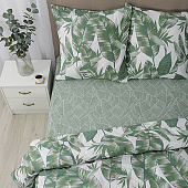  Комплект постельного белья евро "Simple Life" БЯЗЬ, 100%-хлопок (TROPIC (Тропик)) 