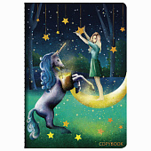 Тетрадь 40л. А5 (147х210мм) сшивка клетка SoftTouch фольга, 70г/м, FAIRY TALE, BRAUBERG, 403788 Тетрадь 40л. А5 (147х210мм) сшивка клетка SoftTouch фольга, 70г/м, FAIRY TALE, BRAUBERG, 403788