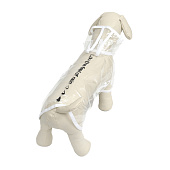  Дождевик для собак, размер L  (ДС 30, ОГ 41-46, ОШ 42 см), белый   9381220 