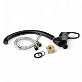  Смеситель для кухни авиац. эко-алюминий 40-й картридж черный A3113H 