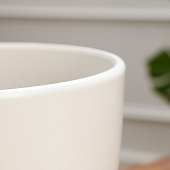 Горшок цветочный "Колор гейм" белый 8,9л 7723878 Горшок цветочный "Колор гейм" белый 8,9л 7723878